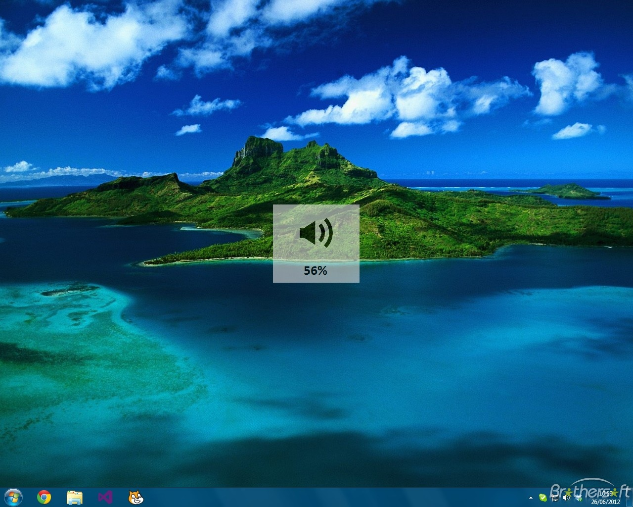 windows 10 move volume indicator